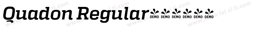 Quadon Regular字体转换